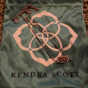kendra scott rose gold necklace